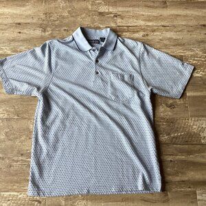 VTG PENGUIN GRAND SLAM Knit Polo Blue 90s Penguin Golfer Print Men’s Large